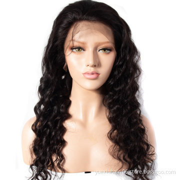Best Wholesale Cuticle Aligned Hair Loose Deep  Brazilian Virgin Hair Wigs 13X4 150% Density Pre-plucked Swiss lace